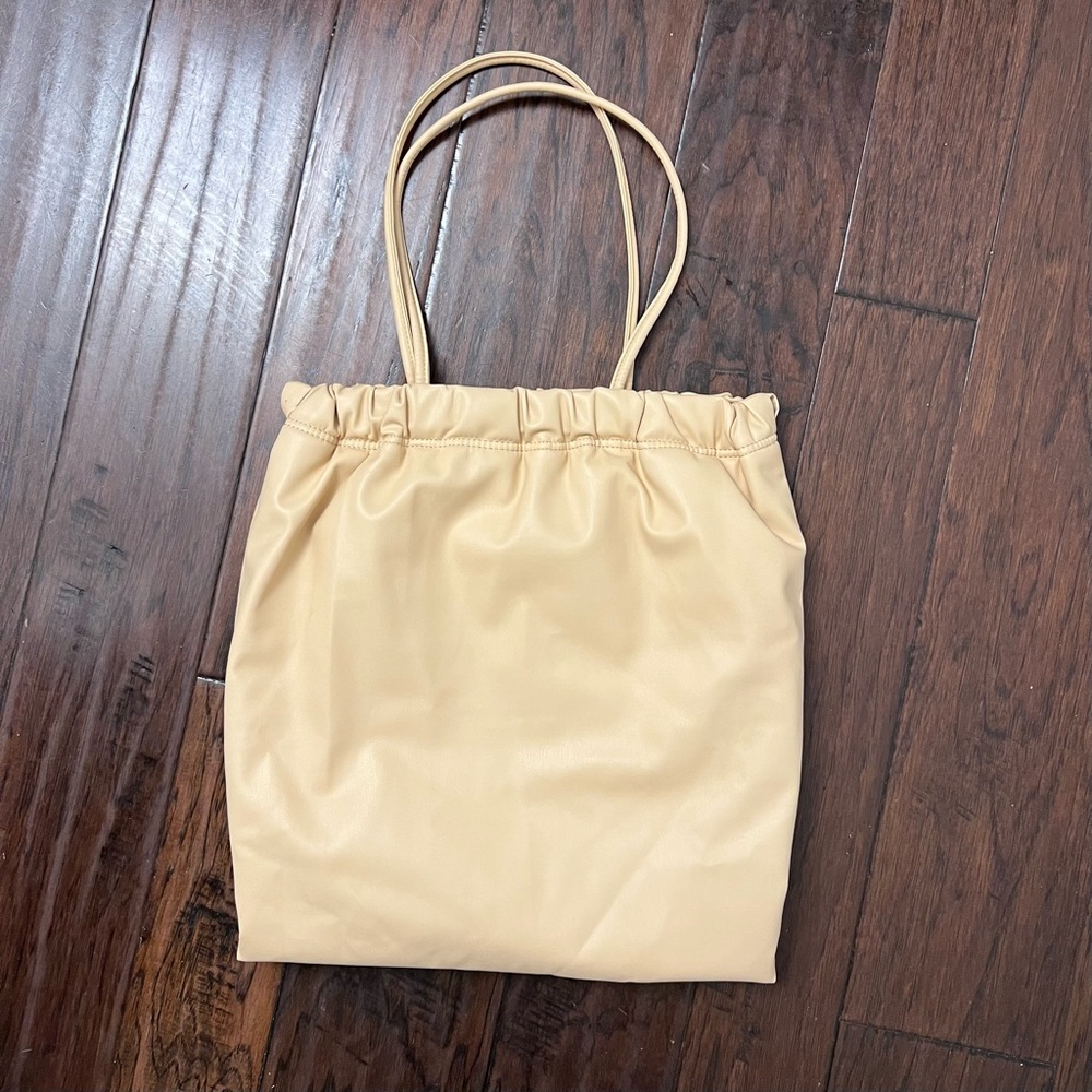 ZARA DRAWSTRING CLOSURE TOTE BAG - Picture 1 of 11
